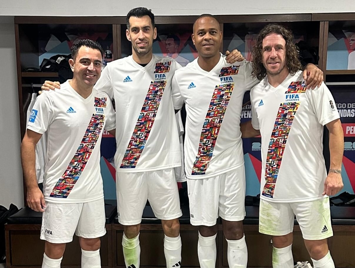 哈维，布斯克茨，克鲁伊维特，普约尔。皇家社会2比1巴萨皇家社会vs巴萨巴萨