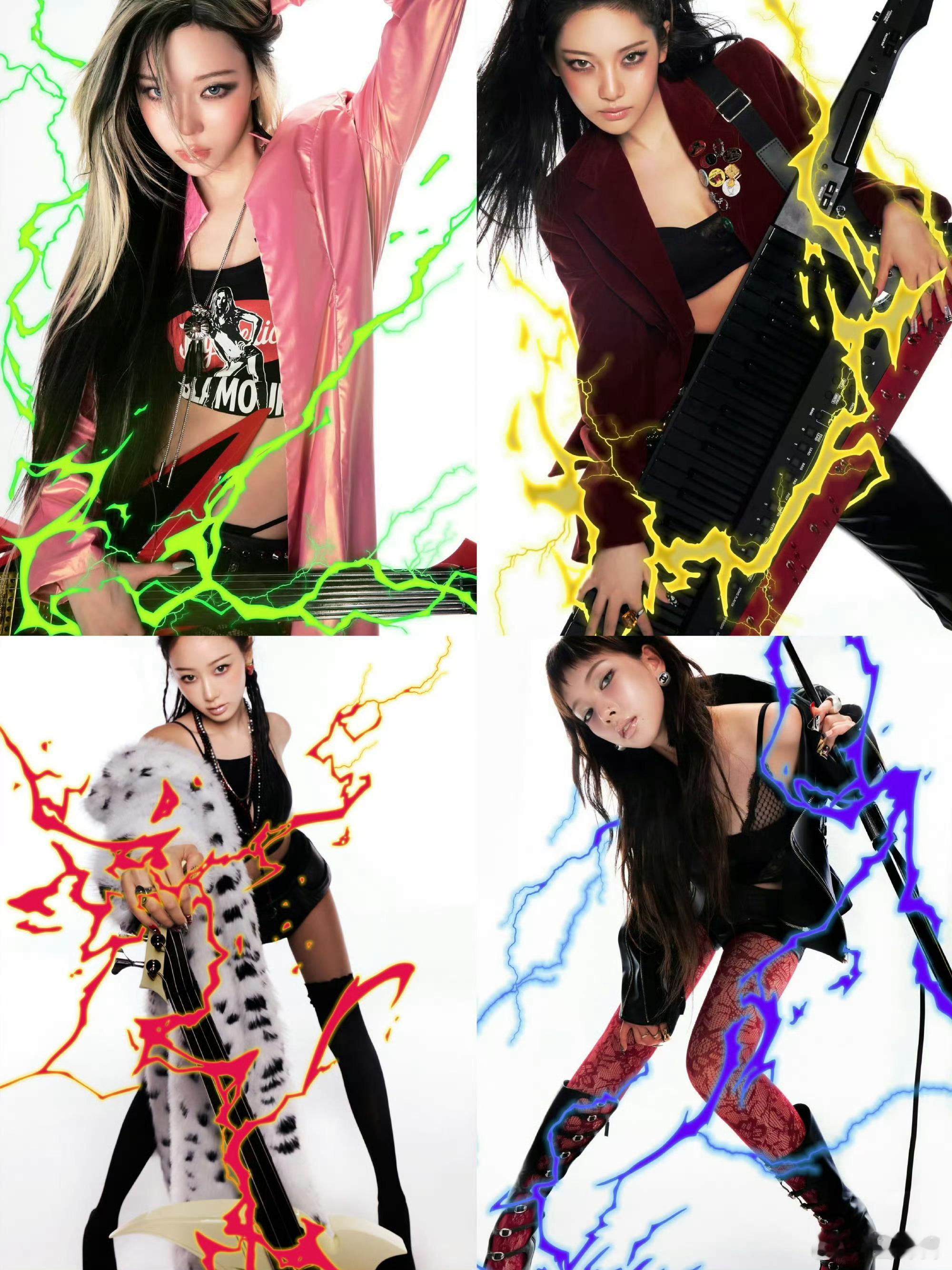 aespa的预告永远不会失望🤘🎸aespa回归全员预告照 ​​​