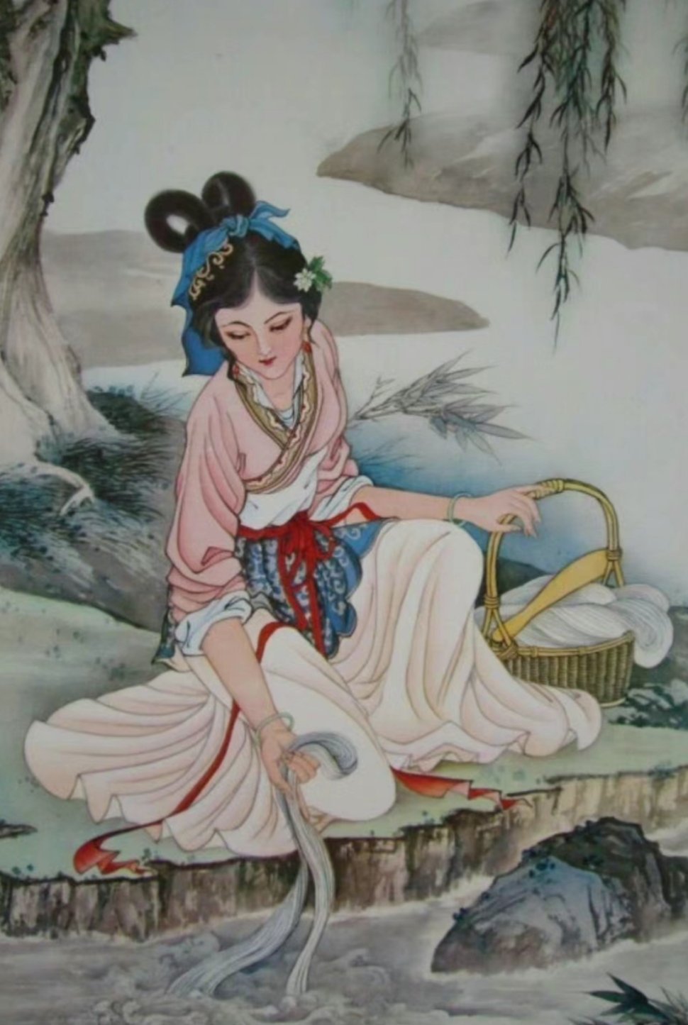 #杨超越西施浣纱#杨超越美得我心颤，这真的不是西施本人吗[泪] ​​​