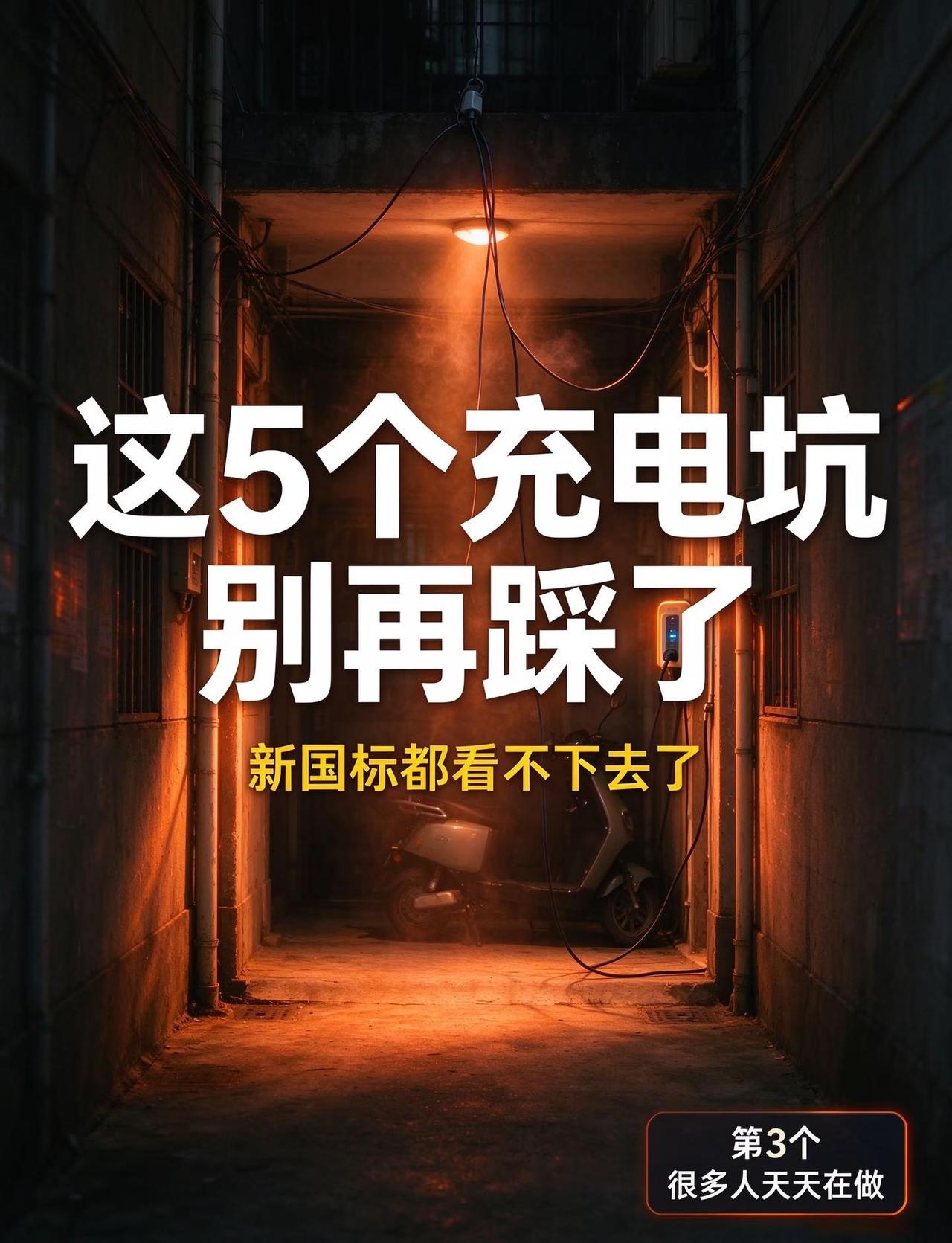 两轮车充电的5个坑，新国标都看不下去了
两轮电动车充电，出事最多的往往不是电池本