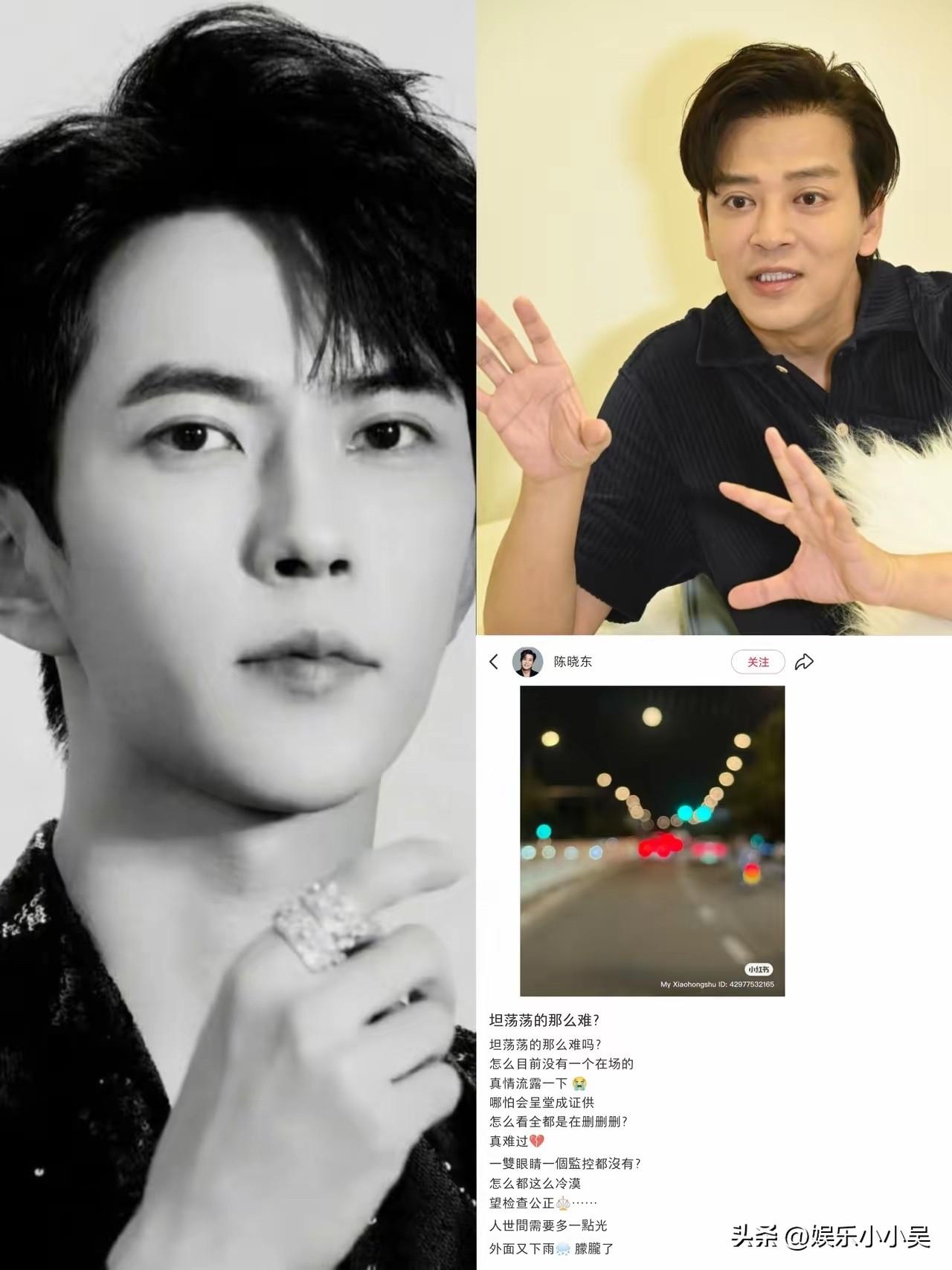 陈晓东这声吼，戳中了娱乐圈多少人的软肋？

陈晓东突然发文问“坦荡荡很难吗”，直
