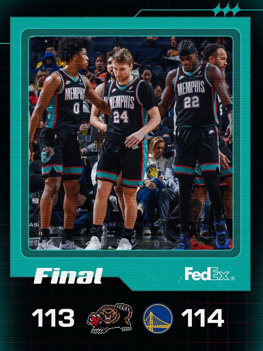 不是，灰熊这都输回去了？好好好灰熊vs勇士