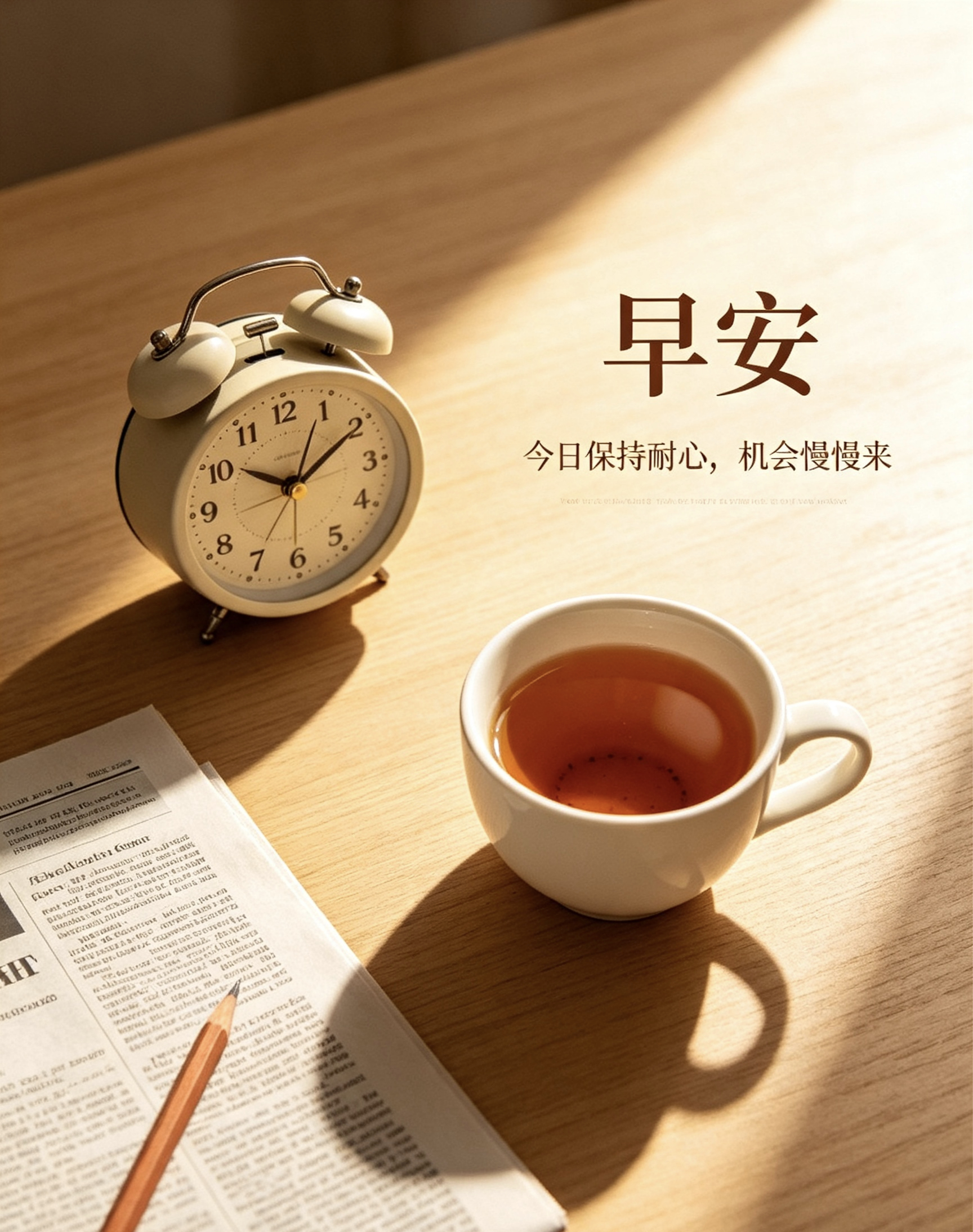 ☀️早！琳姐的家人们集合报到！新的一天如约而至，股市起起落落乃是常态，修炼心态才