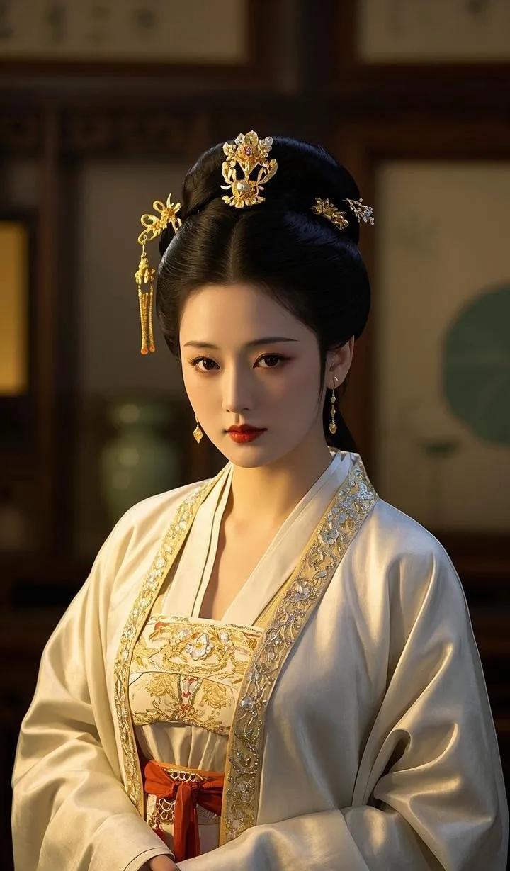 玉钗风前落，绣被春眠觉。唐髻佳人 古装之韵。 古装美人风采录 古风美人＃ 还昰古
