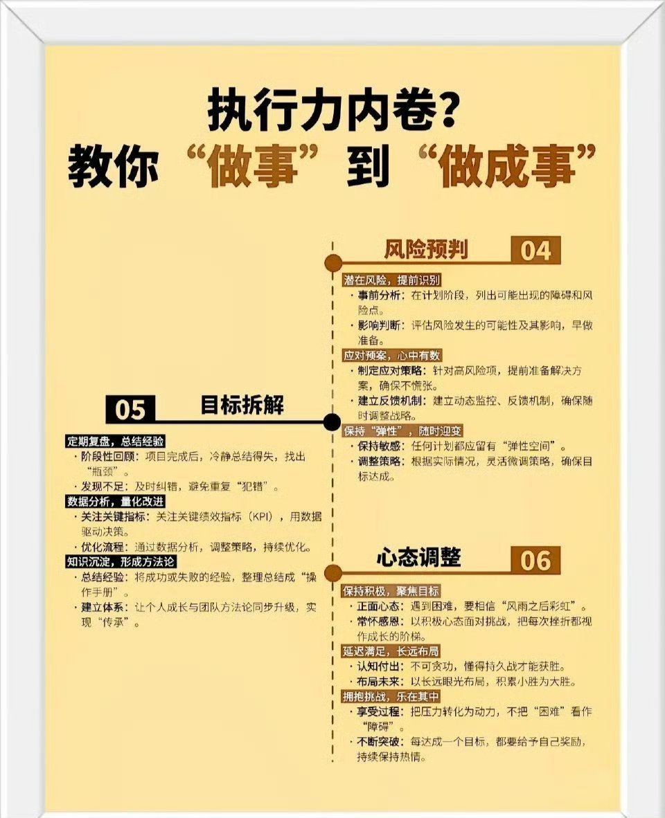 从“做事”到“做成事” ​​​