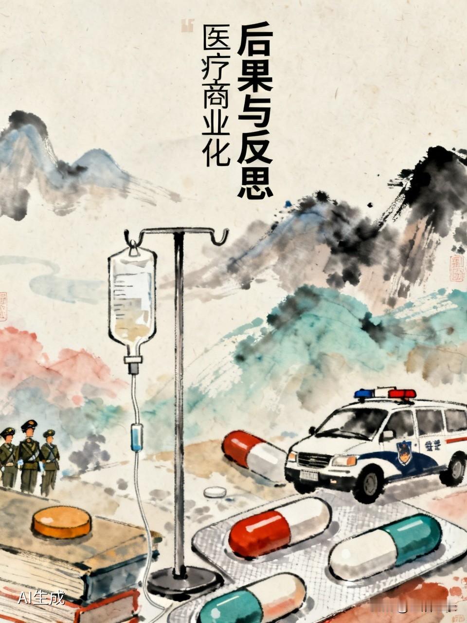 医疗商业化的后果真的很严重。就拿美国来说，医疗被资本掌控，目的就是挣钱。很多人因