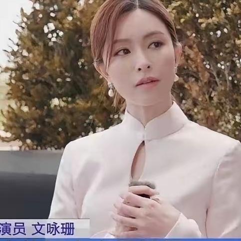 以前只知道文咏珊美，
但是不知道她具体美在哪里。
今天看了她在央视下的镜头，
忽