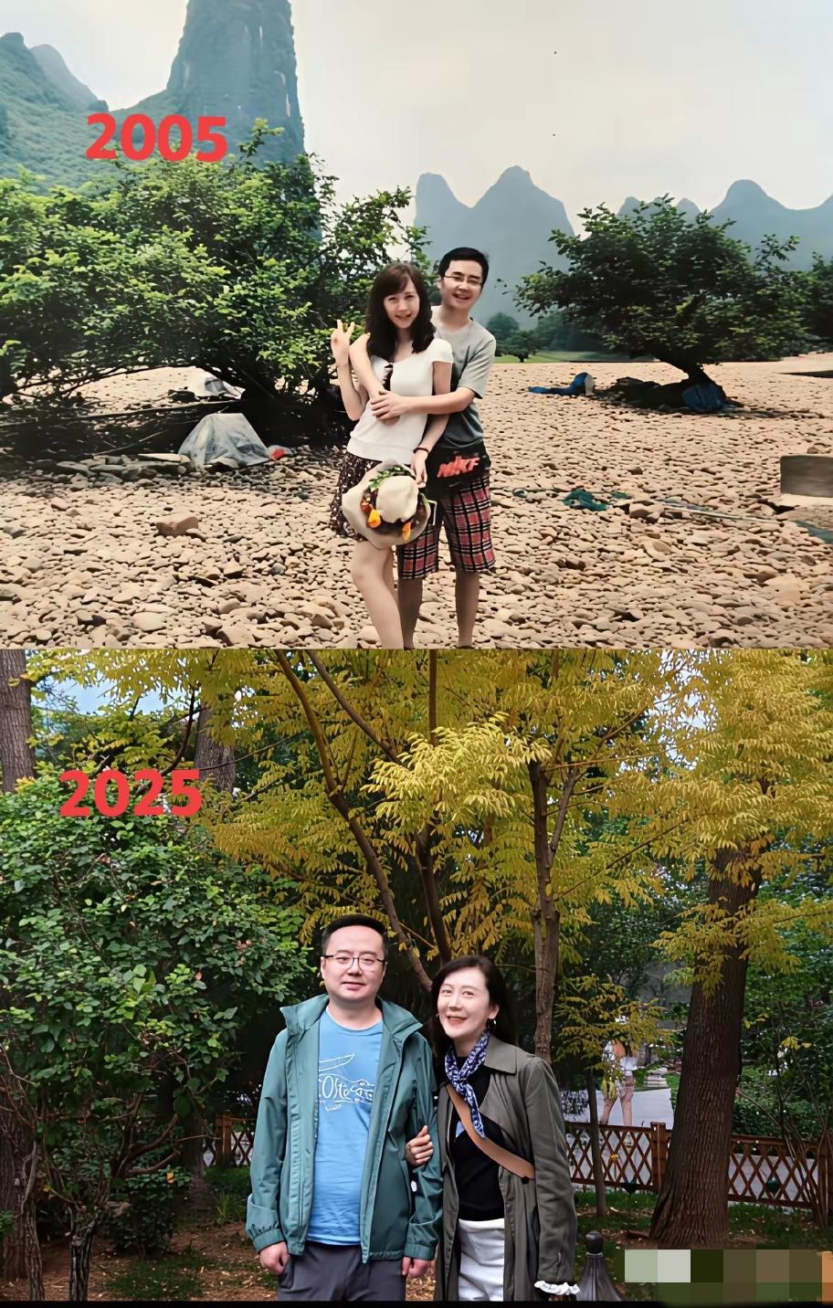 爱情是什么，这就是答案。
同样的两个人，时隔二十年，感情依旧如初。[赞]