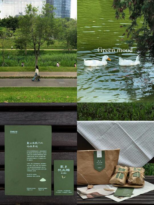 初夏，公园野餐的氛围感🌳山野粽香～