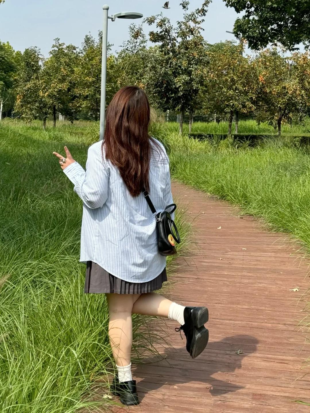 160斤OOTD 韩味很重的一套look