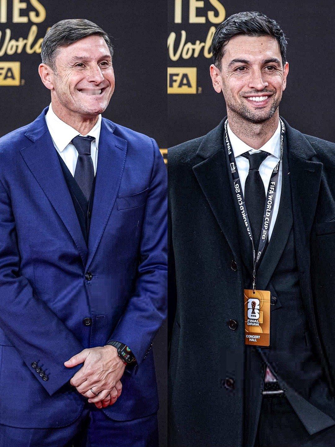 🇦🇷 萨内蒂与帕斯托雷现身华盛顿，出席2026年世界杯抽签仪式。萨内蒂帕斯托