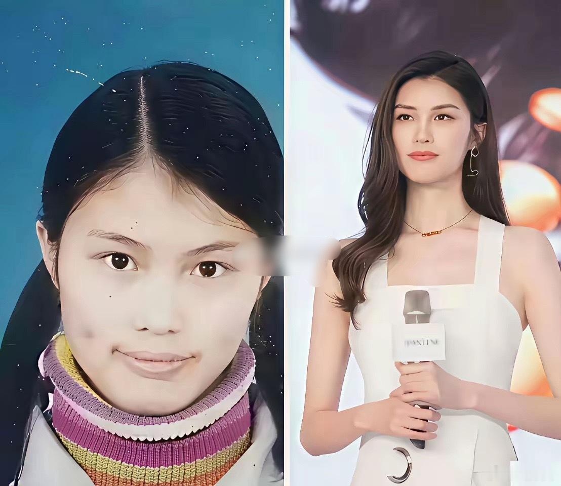 这么大的变化唯有整容了吧…化妆应该不行吧？ 