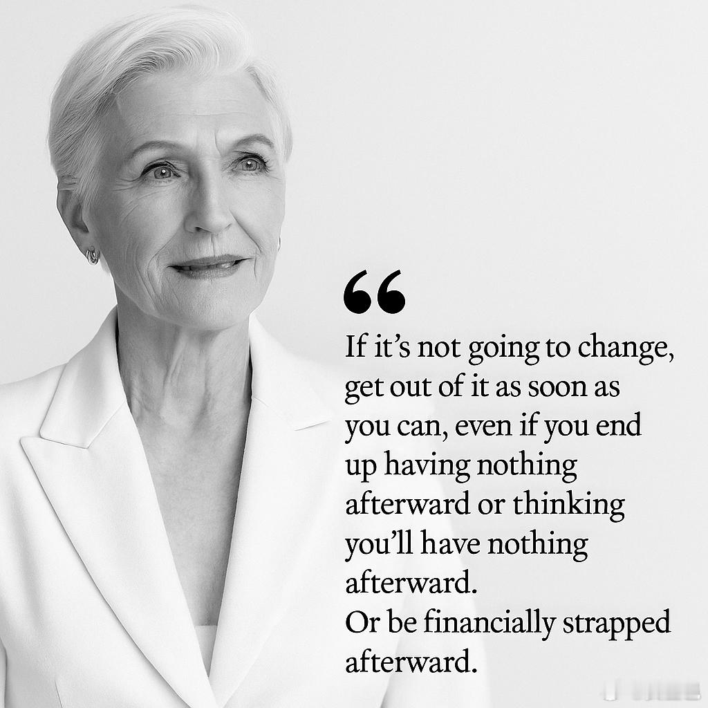 有人問梅耶・馬斯克（Maye Musk 埃隆馬斯克的母親）：「如果可以給年輕時的