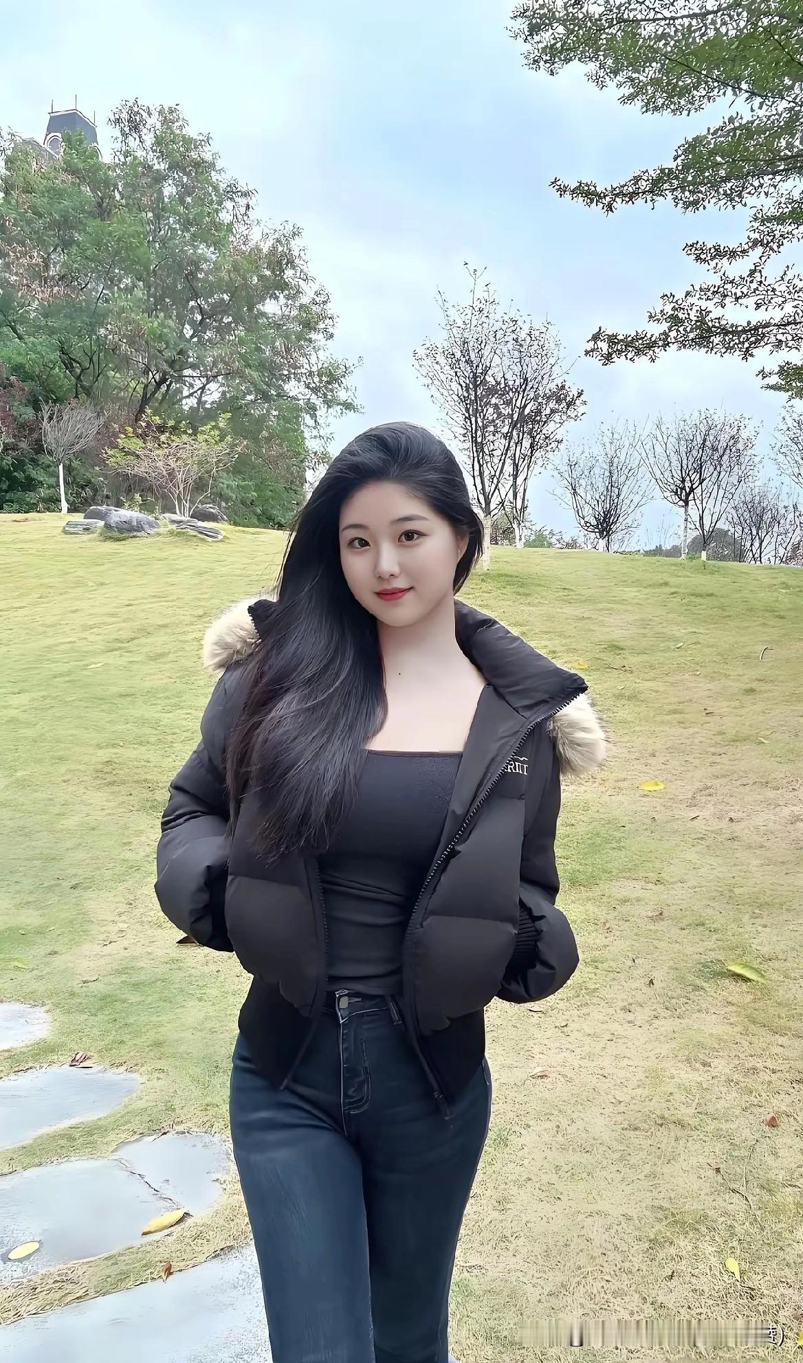 微胖女生给人一种特别的好感，普通但又不失风度，不显老有有韵味，陪在身边又有安全感