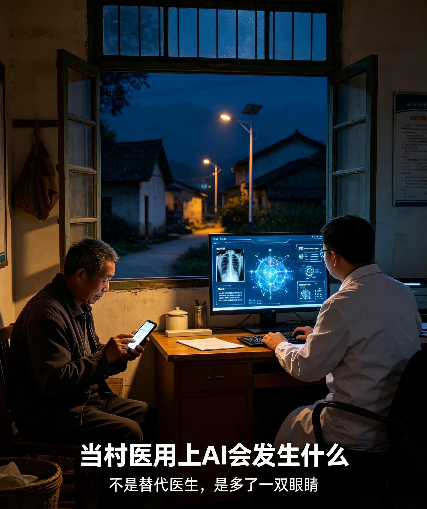 当村医用上AI会发生什么优质医疗资源大多集中在大城市，不少偏远村子很难接触到专家