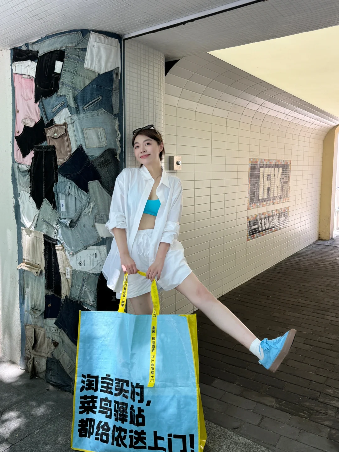 安福路citywalk🩵真不缺好拍的地方……