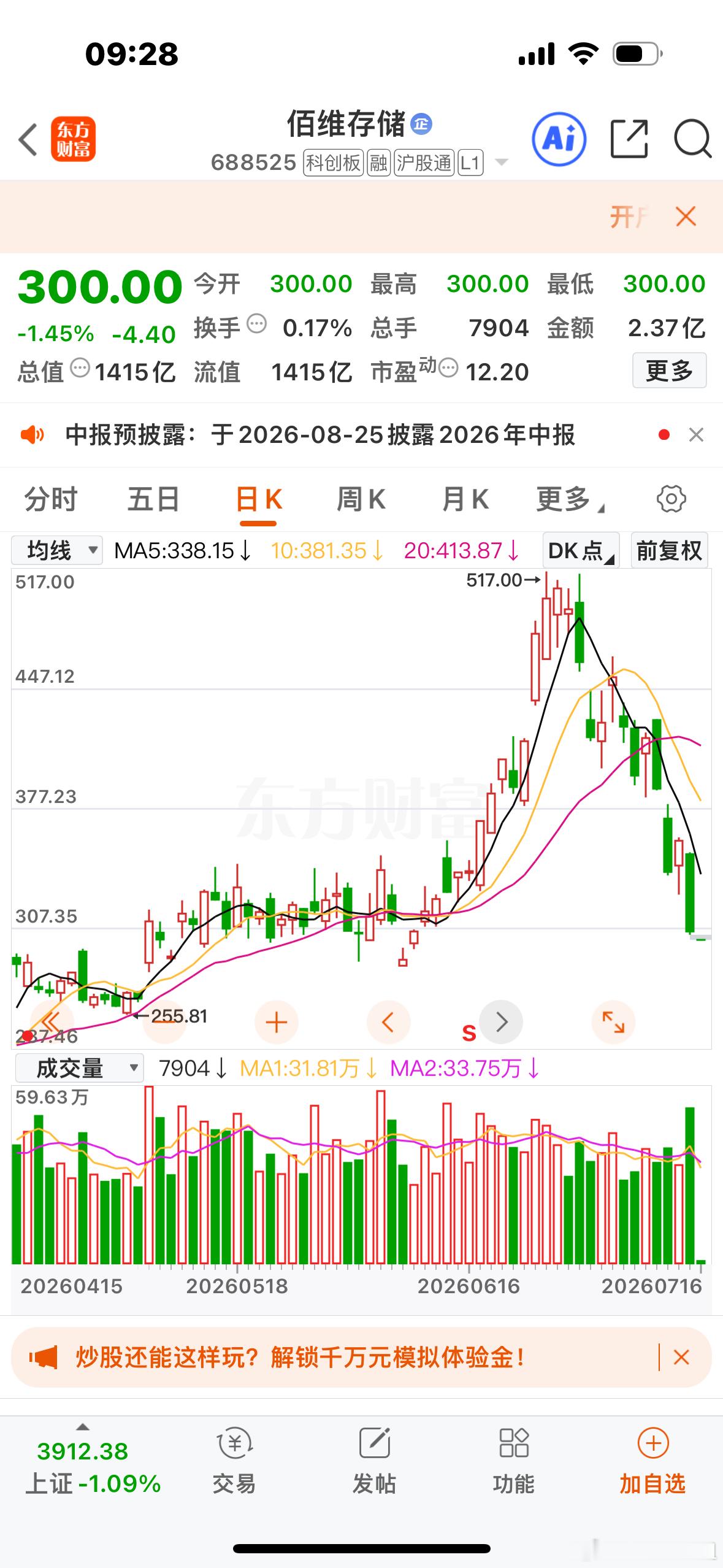 来了来了！逢低关注百维存储，回调就是机会，明白的家人吗点赞➕评论再行动！ 