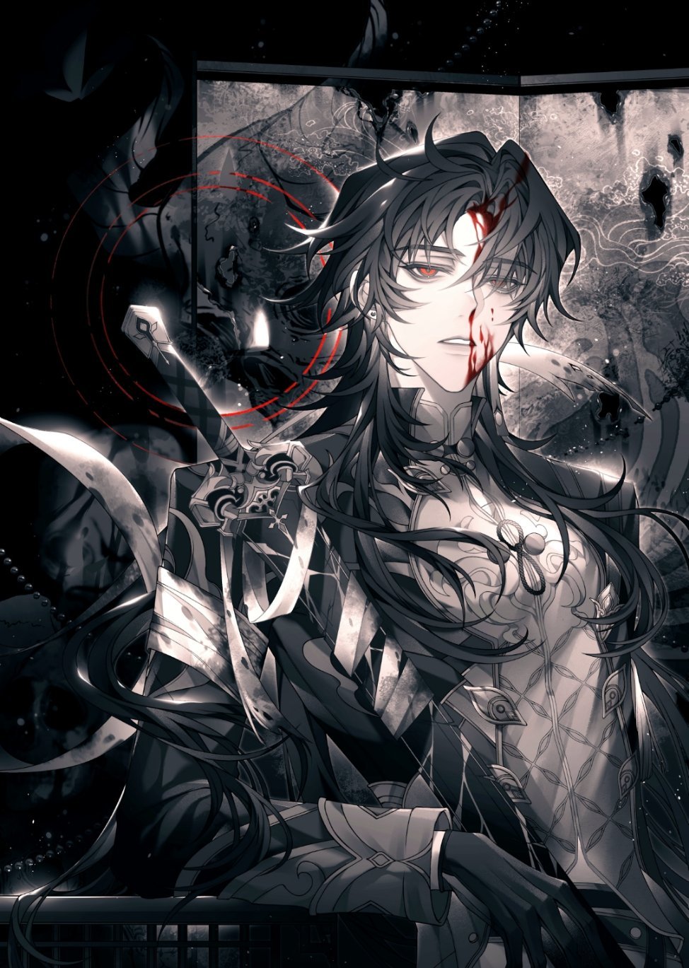 #星穹铁道1.5##崩坏星穹铁道# 【刃】绘画🥵战损版地狱变~米游社：Asum