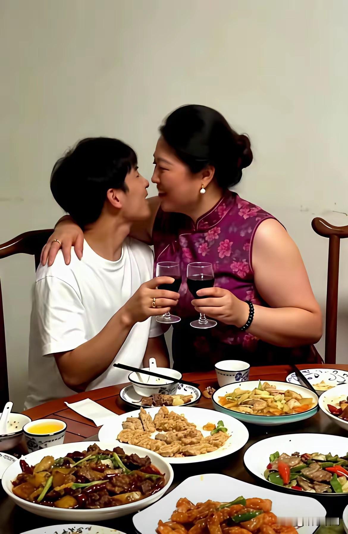 这张照片很特殊

让人觉得不对头

夫妻喝酒没这景

朋友喝酒贴太紧

男女交往