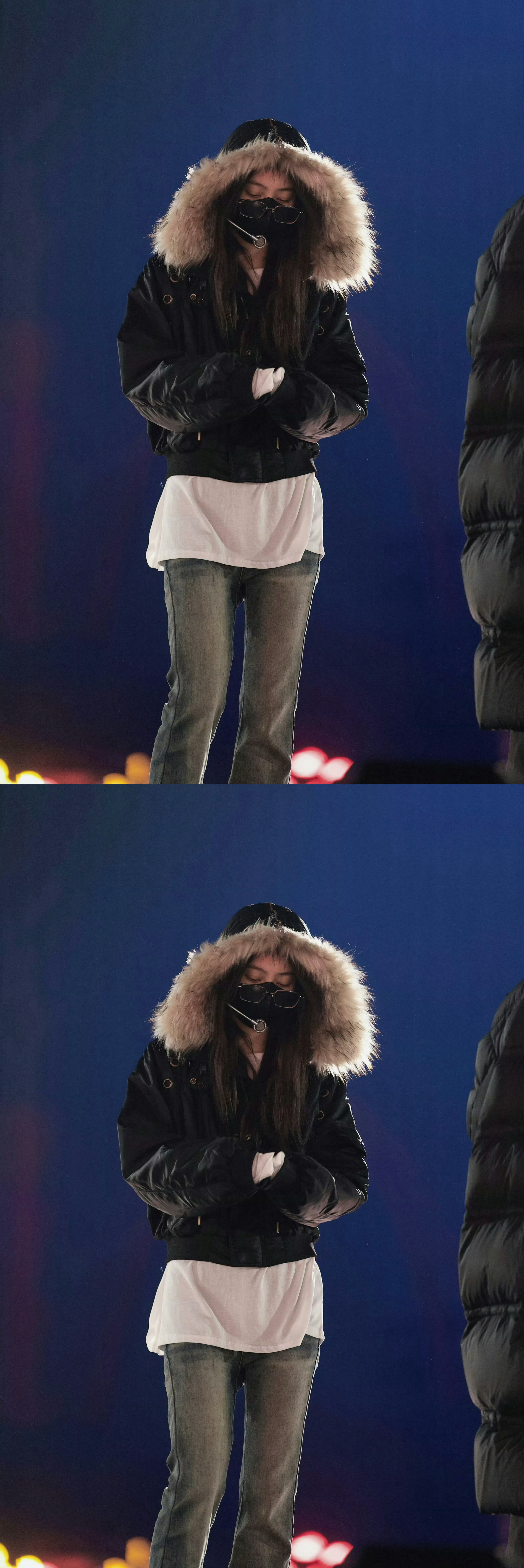 袁一琦湖南卫视元宵喜乐会彩排 袁一琦湖南卫视元宵晚会舞台彩排照 蹦蹦跳跳可可爱爱