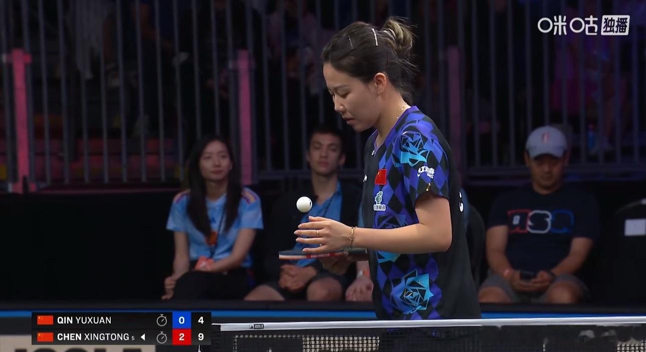 2026美国大满贯女子单打16-8陈幸同3-0覃予萱（11-2 11-5 11-