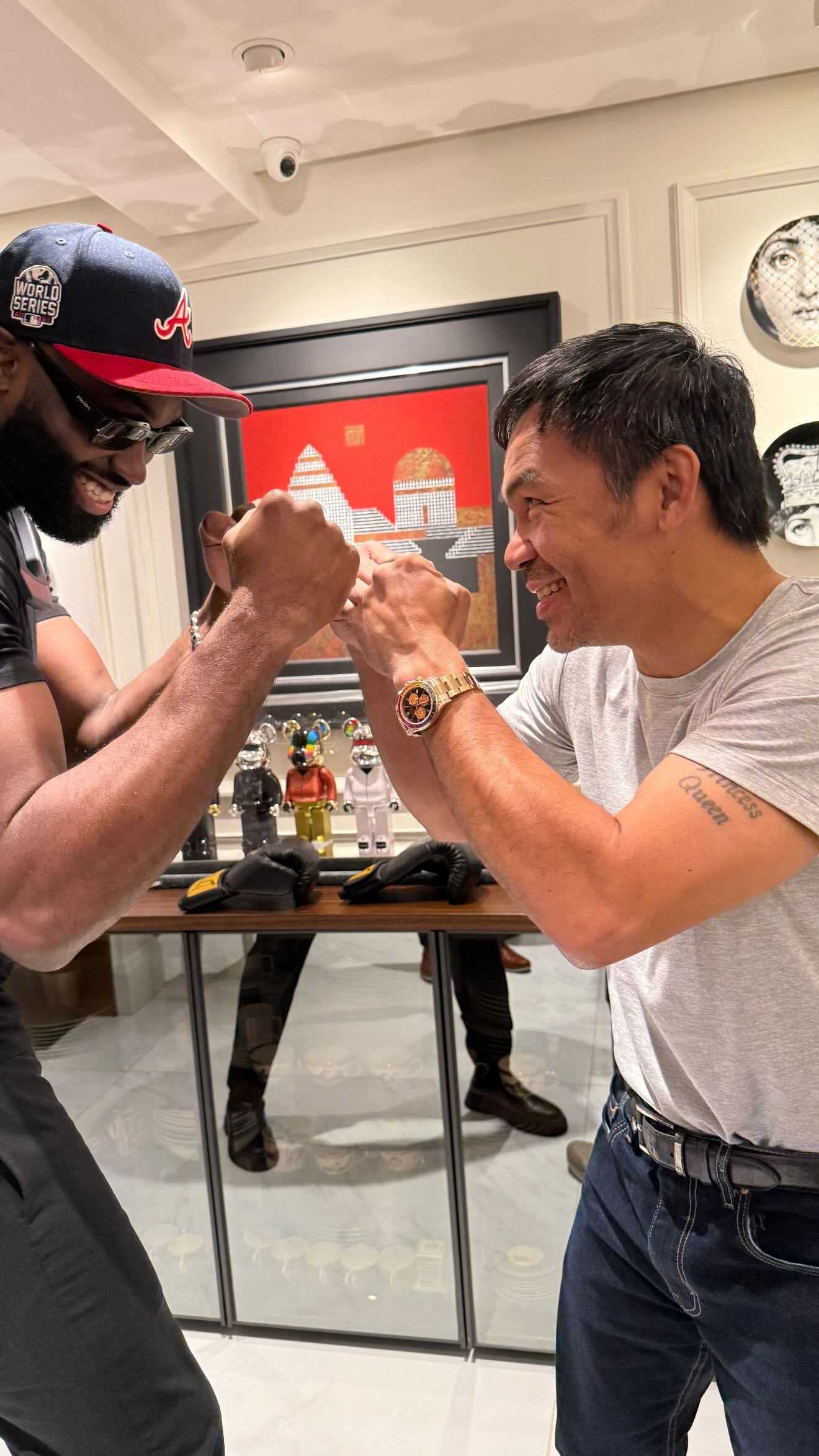 杰伦亚洲行：与老友帕奎奥切磋一番🥊🥊凯尔特人热爱日记 ​​​