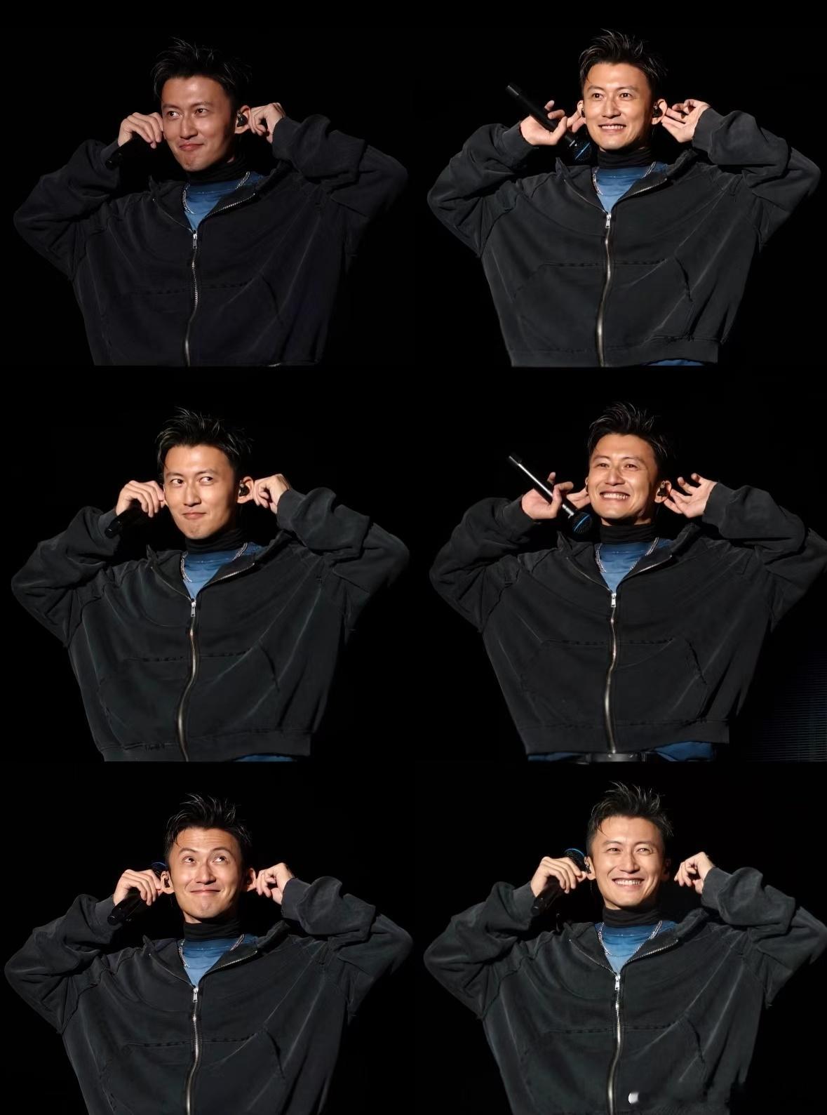 时间带走了谢霆锋什么时间偷走了什么？反正没偷走谢霆锋的纯粹！当他在聚光灯下侧耳倾