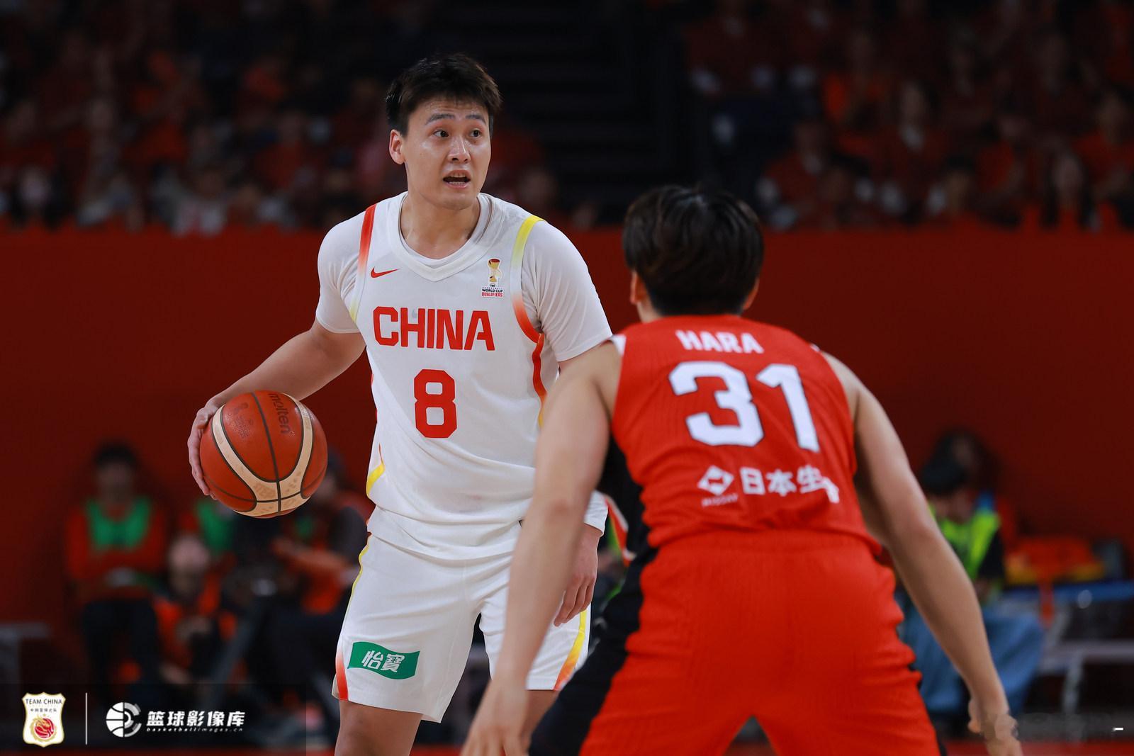 第四节还有6:40秒，赵睿五犯离场。。。中国男篮vs日本男篮