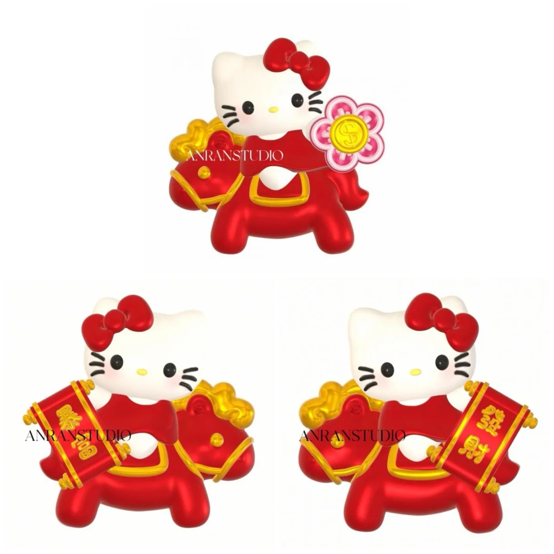 （2D）kitty發財暴富有钱花【硅胶模具】