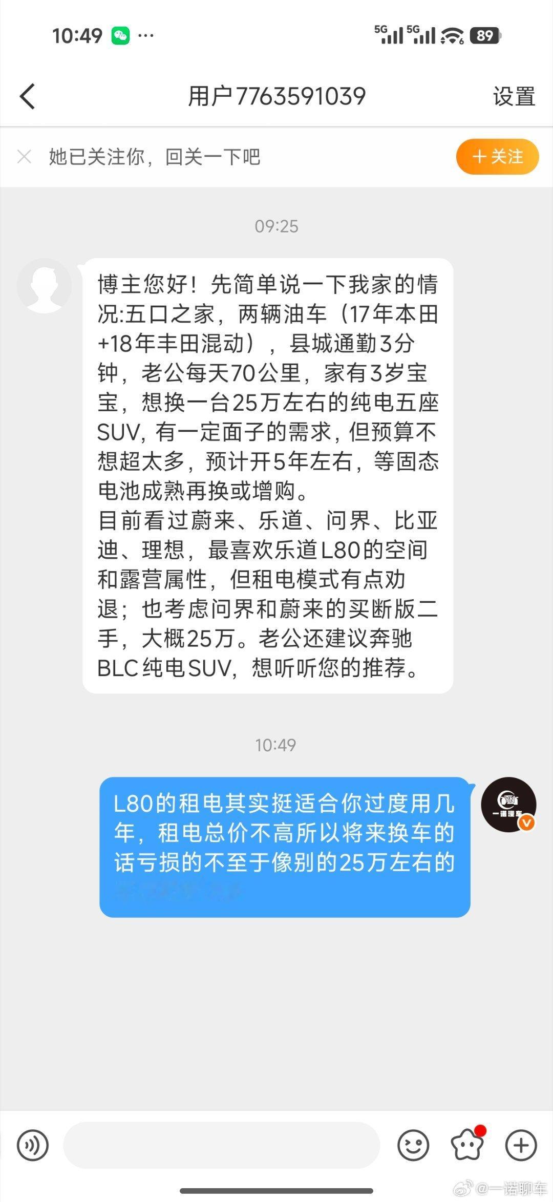 网友投稿 25万预算想买个纯电5座SUV，预计5年左右换车其实这个预算能买很多车
