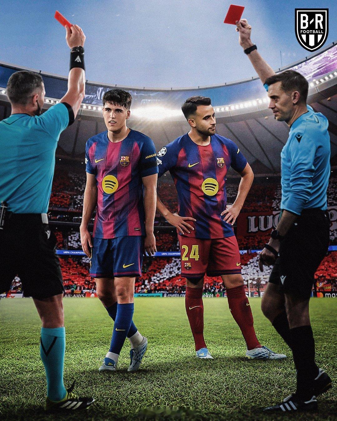 马竞淘汰巴萨晋级欧冠四强 保罗·库巴尔西：欧冠四分之一决赛首回合被罚下场埃里克·