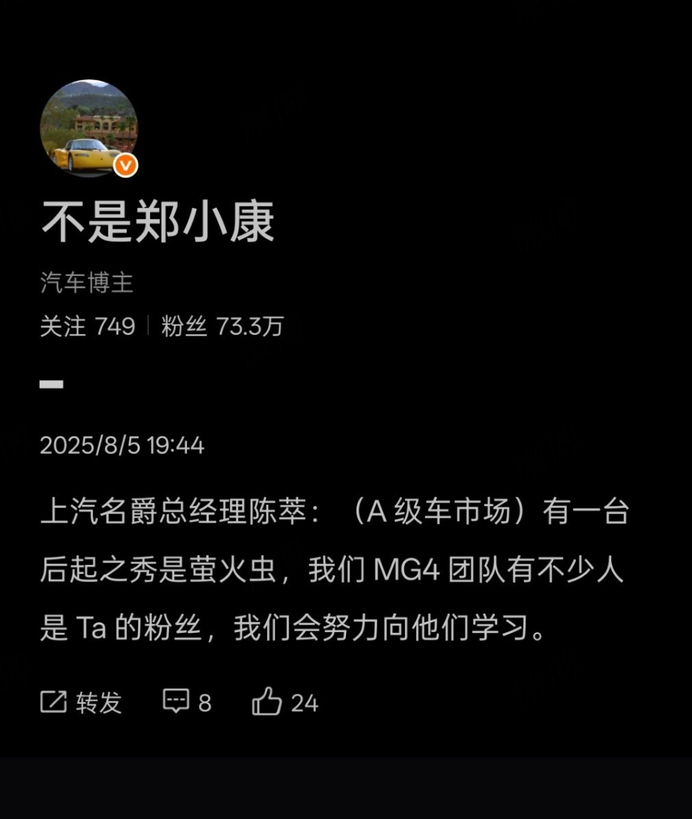 MG4疯了预售价7.38万买这个车还是买“萤火虫”？核心问题是，先得把他俩摆上台