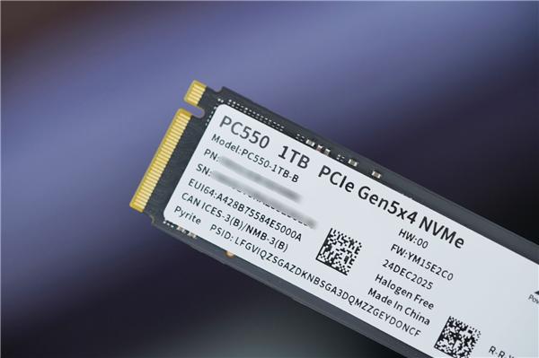 長江存儲首款商用PCIe 5.0 SSD！PC550 1TB圖賞