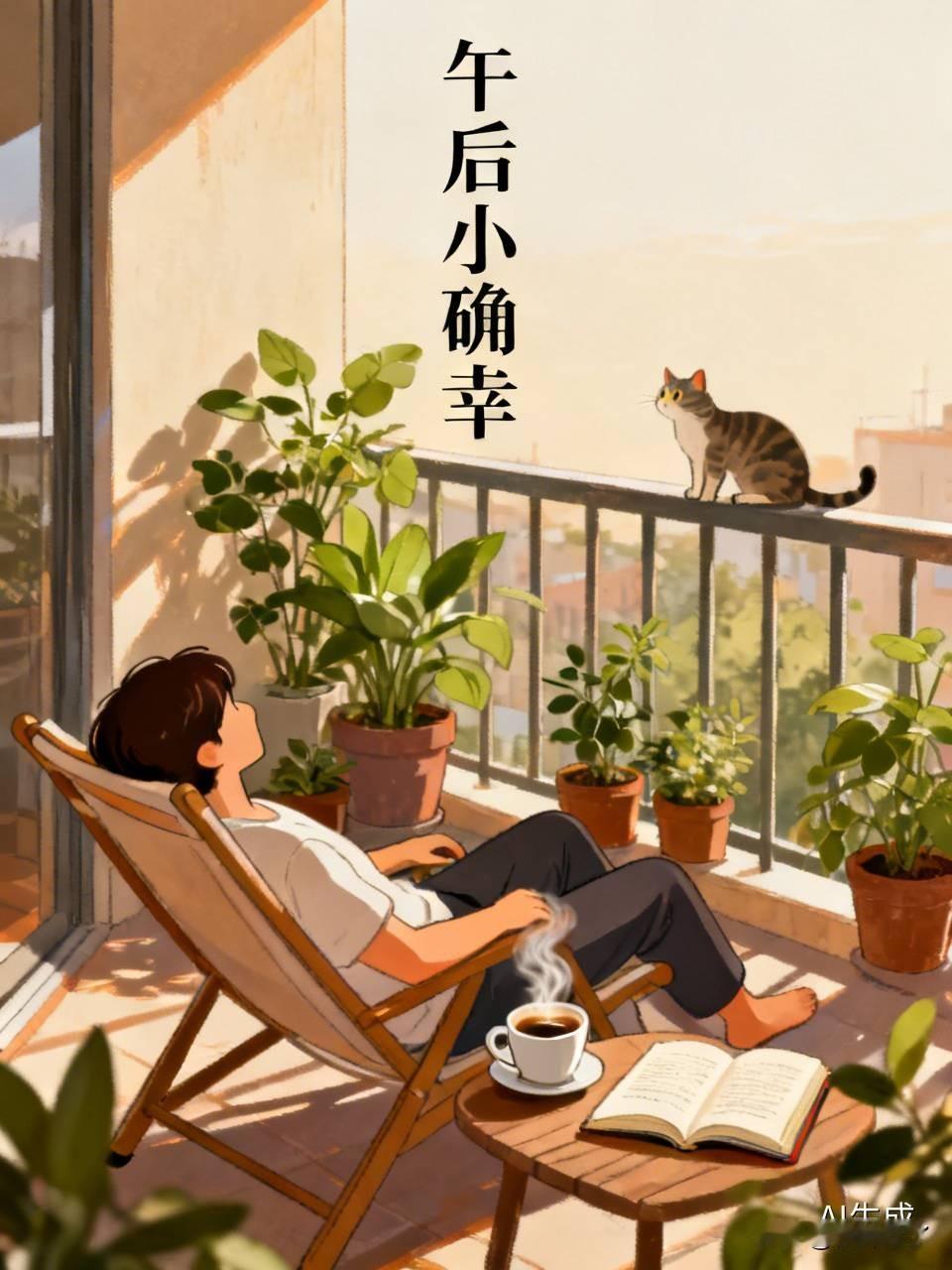 午后在阳台的躺椅上闭目休息，因为太阳耀眼，我就把儿子以前买的眼罩拿过来一个戴上，