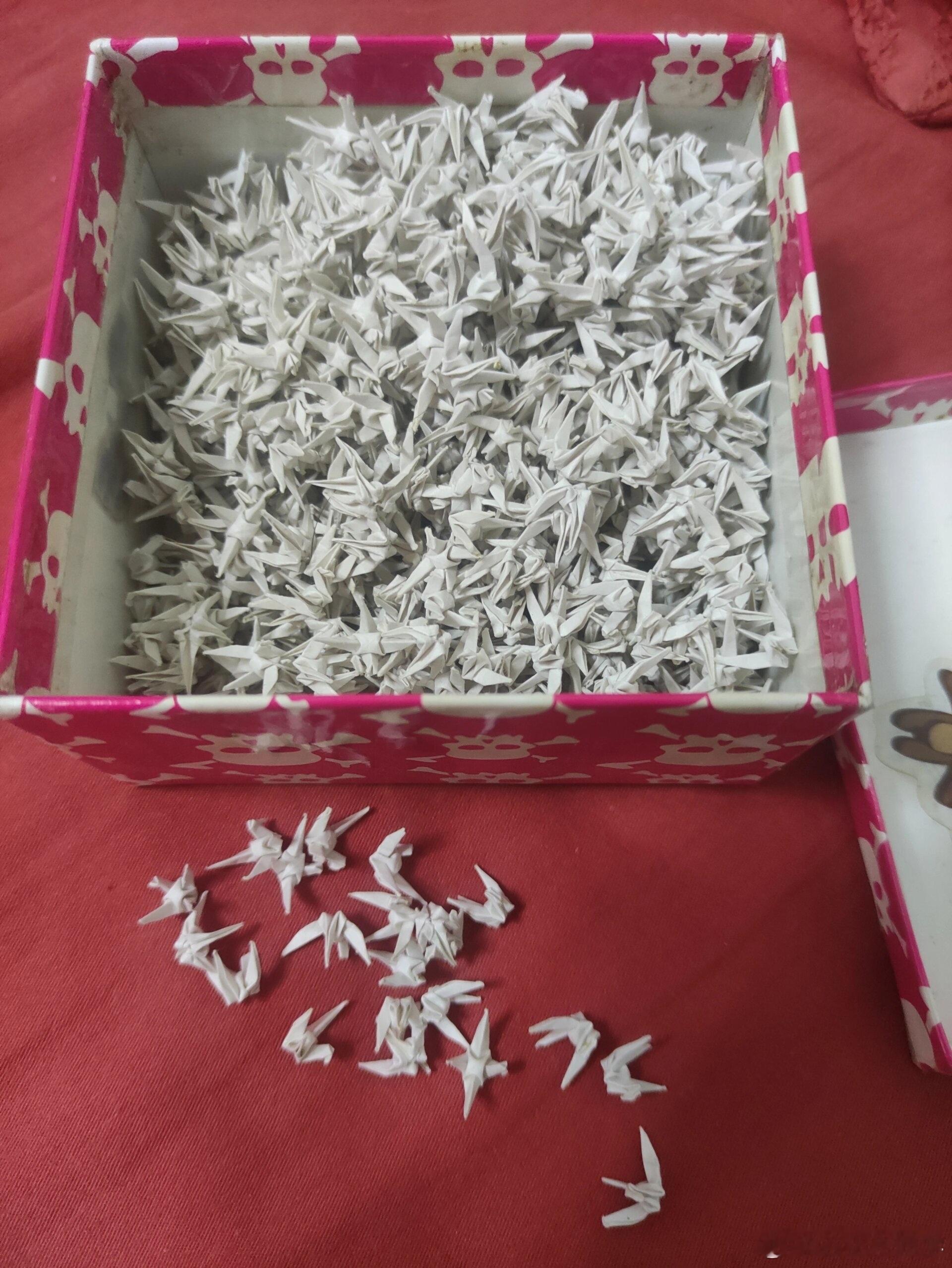 日本曾给灾民送千纸鹤学到了以后，日本有什么灾害就给他送千纸鹤，毕竟要祈福和慰问一