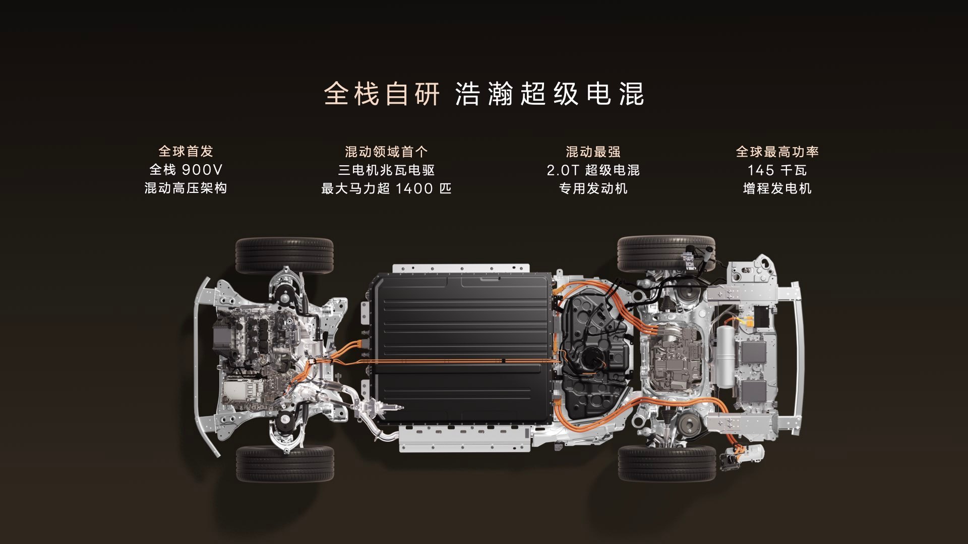 极氪9X 全栈自研浩瀚超级电混全球首发全栈900V高压架构2.0T超级电混专用发