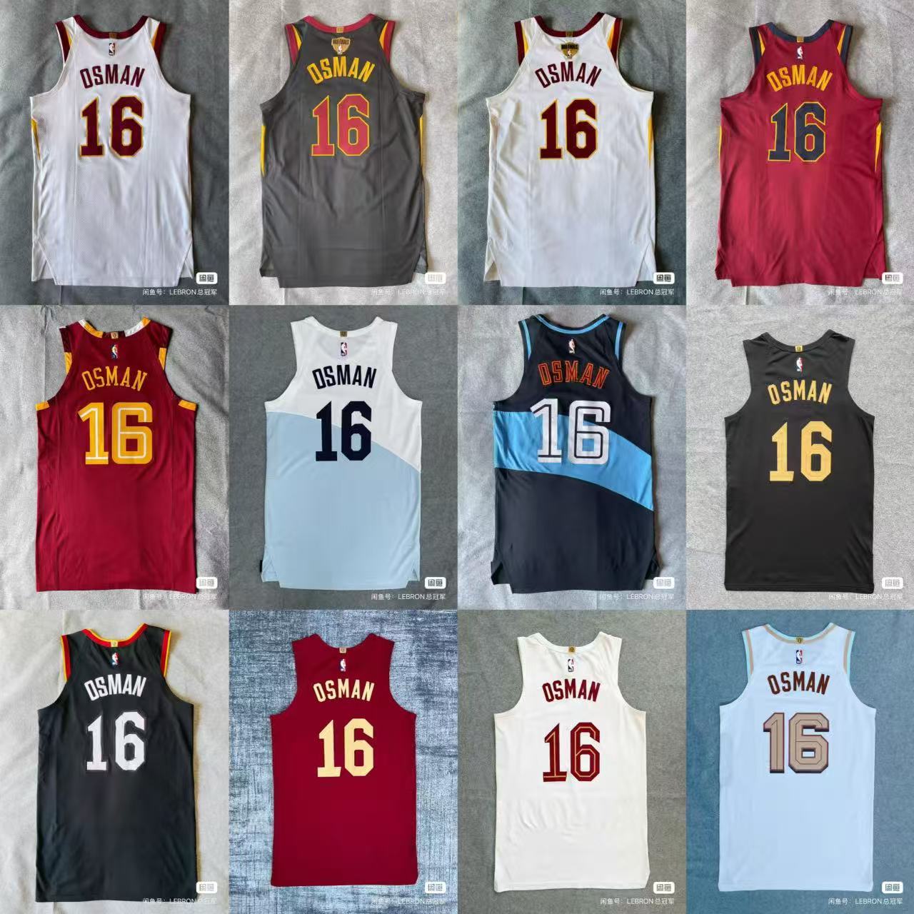 虎扑骑密的奥斯曼球衣收藏评论区晒出你的球衣收藏吧骑士克利夫兰骑士nba