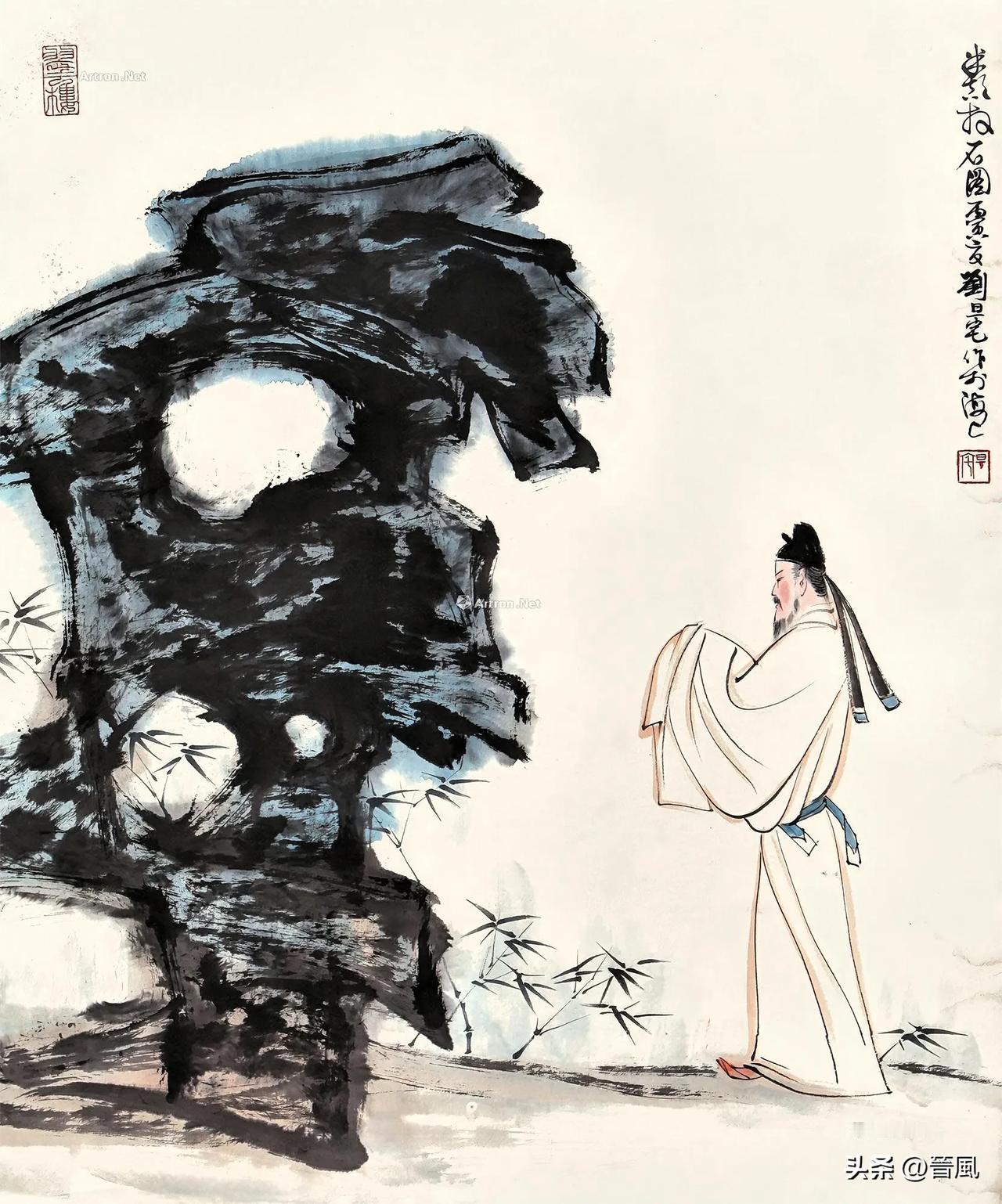 你敢信吗？宋代有个书法家，对着块破石头咣咣磕头，还喊“石丈”（石头大爷），被天下
