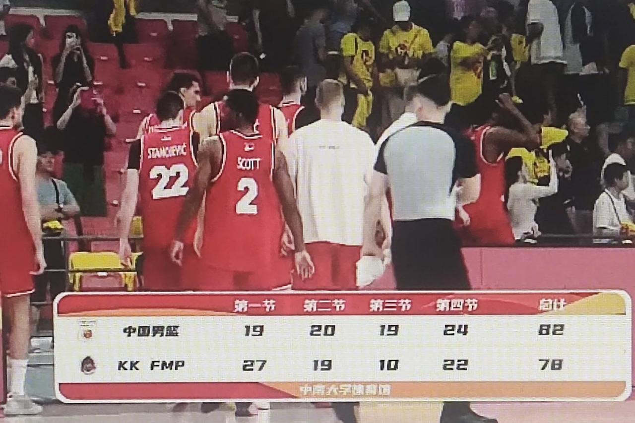 男篮今晚一场热身赛，最终82-78战胜名字都带奇的kkfmp俱乐部队，这里单表徐