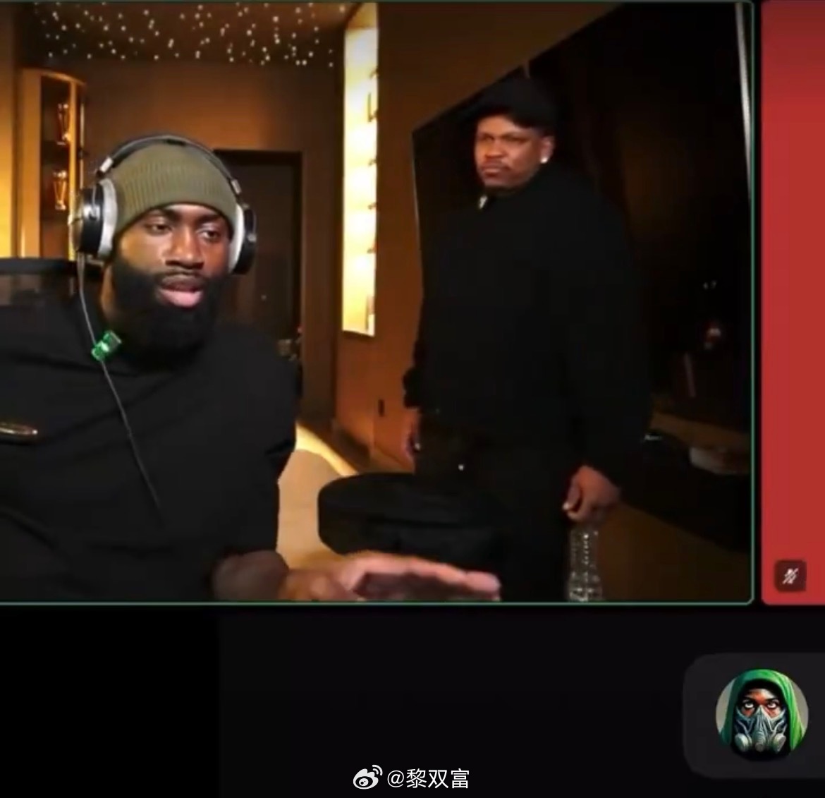 杰伦·布朗在Twitch直播中盛赞文班亚马：那小子是个麻烦，一个大麻烦。当我说我