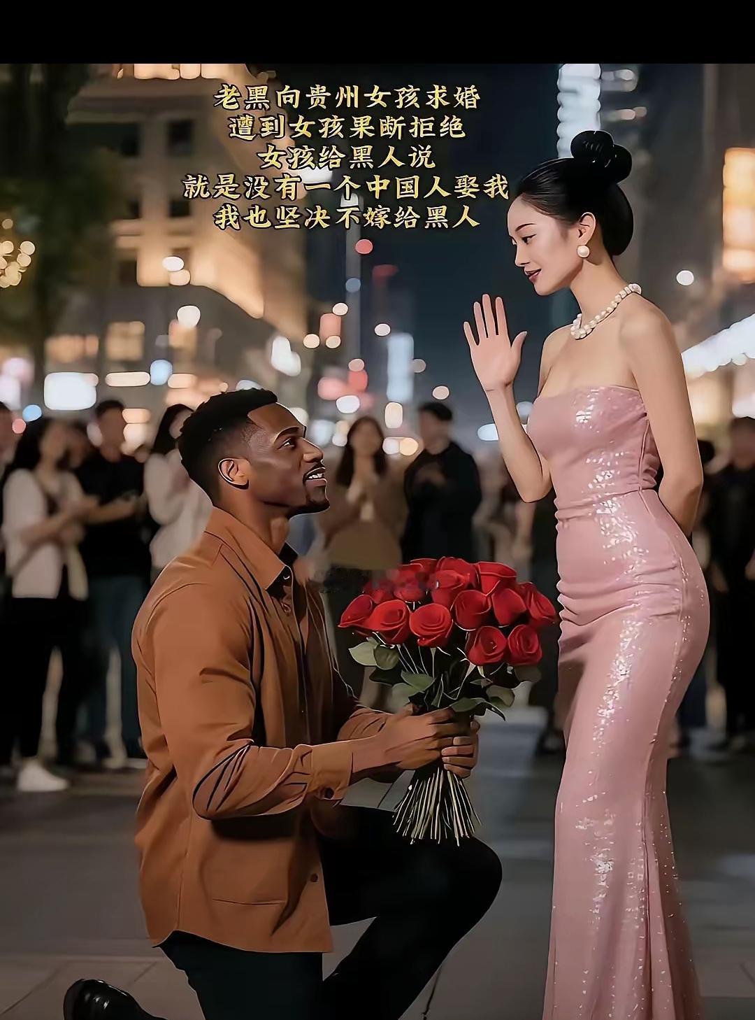 中国姑娘拒非洲小伙求婚，是清醒还是太绝？

“你跪别了，没用的！”中国姑娘这话一
