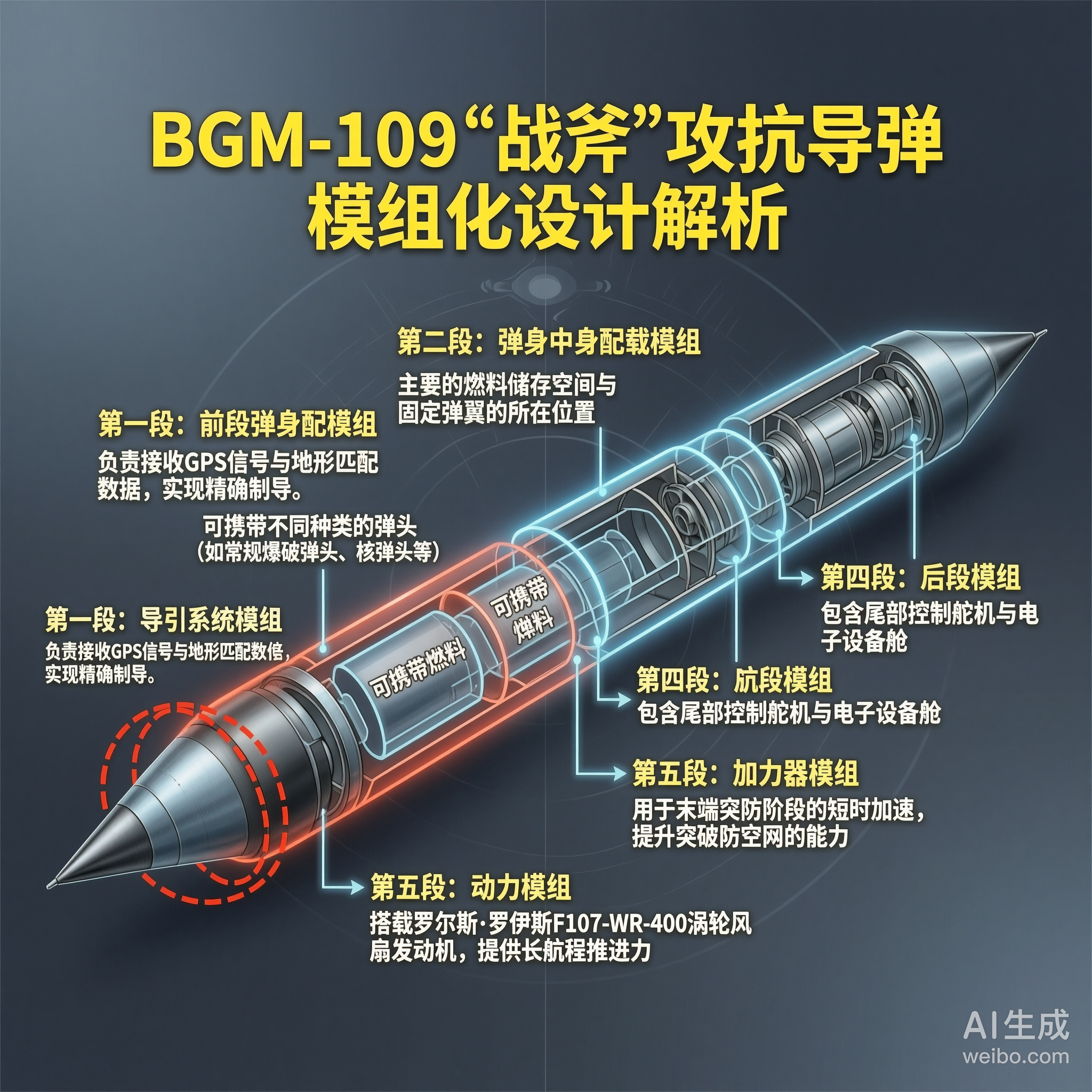 军事ai新视野 美国BGM-109“战斧”巡航导弹BGM-109“战斧”（Tom