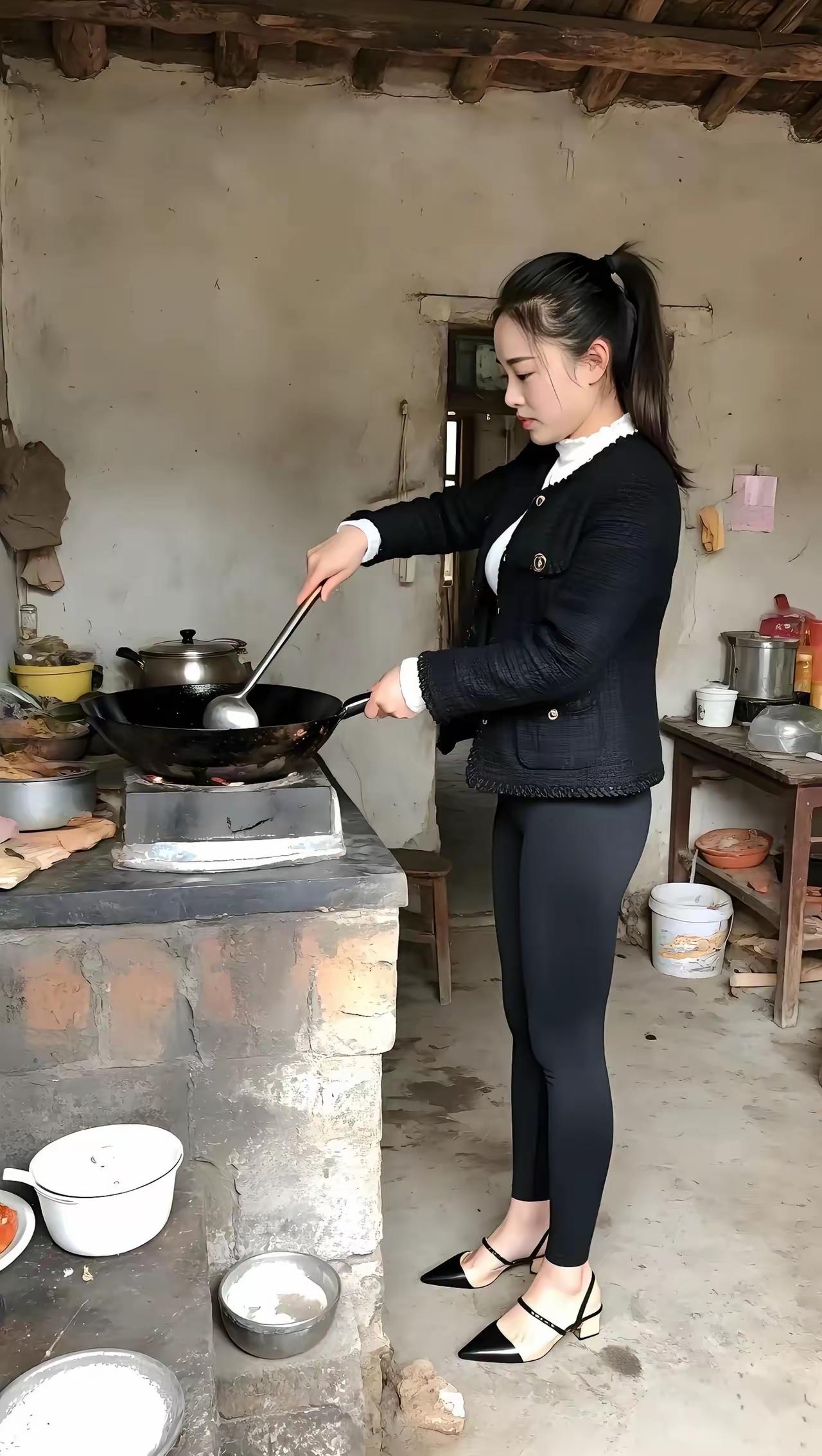 炉火熊熊烧，佳肴待客尝。