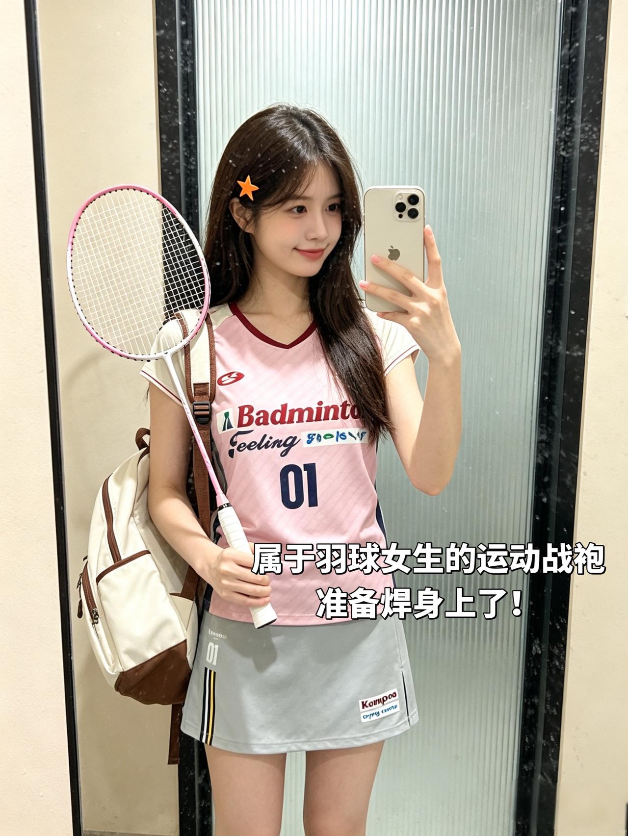 属于羽球女生的运动战袍
准备焊身上了！