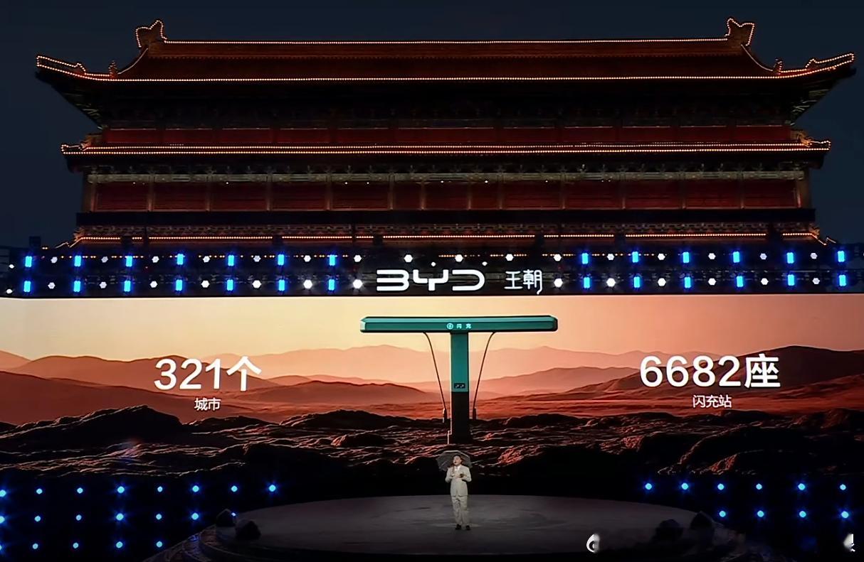 盛唐版图，闪充铺路比亚迪王朝发布会公布闪充布局：321城、6682座闪充站高速站