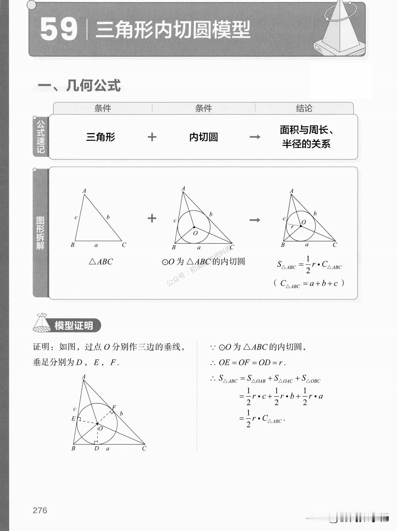 1、内切圆
2、点线圆
3、弦切角
4、弧中点
5、四点共圆