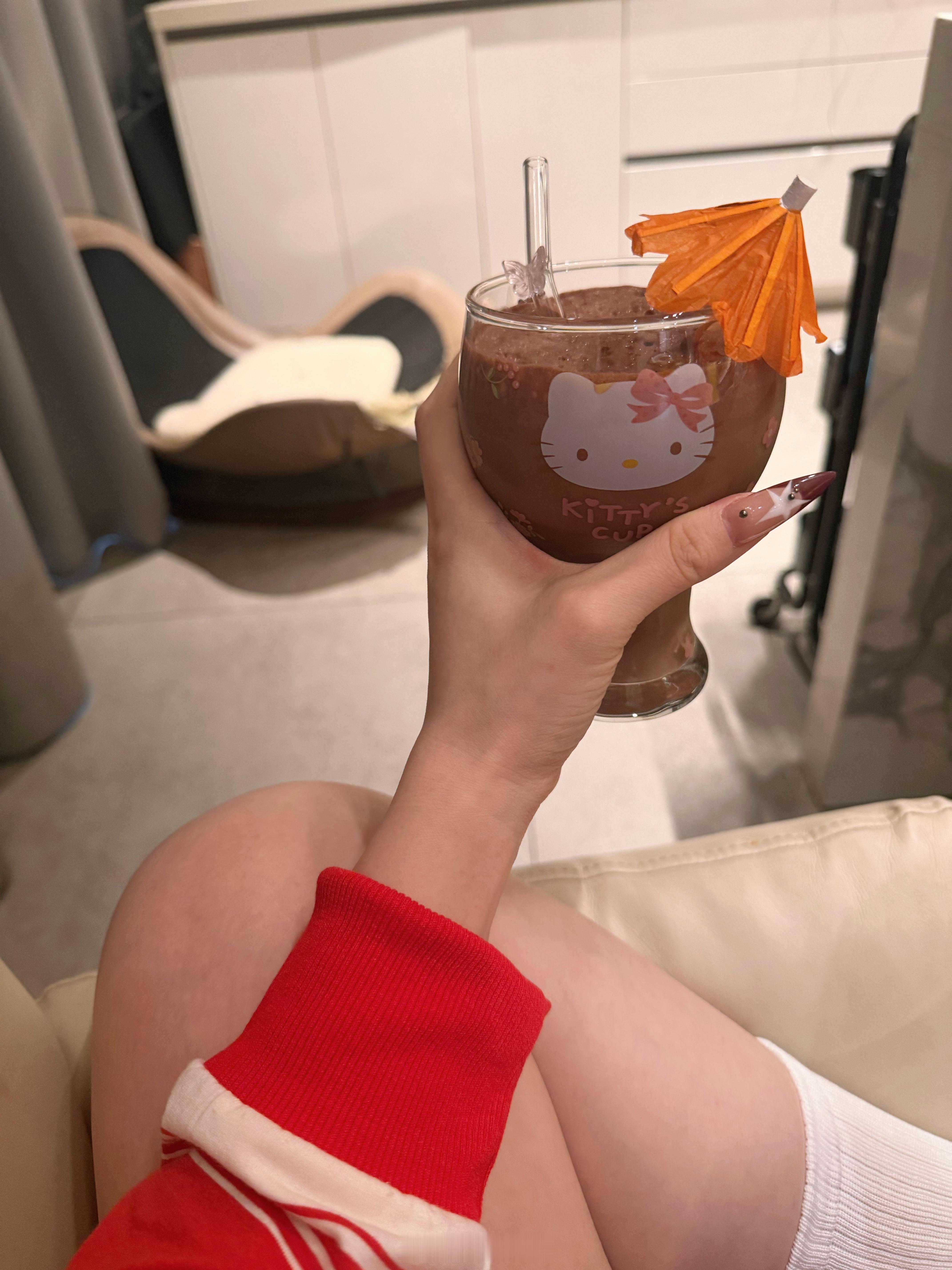 生物钟这么整齐因为每天都记着起来喝美容摩卡（不长胖） 