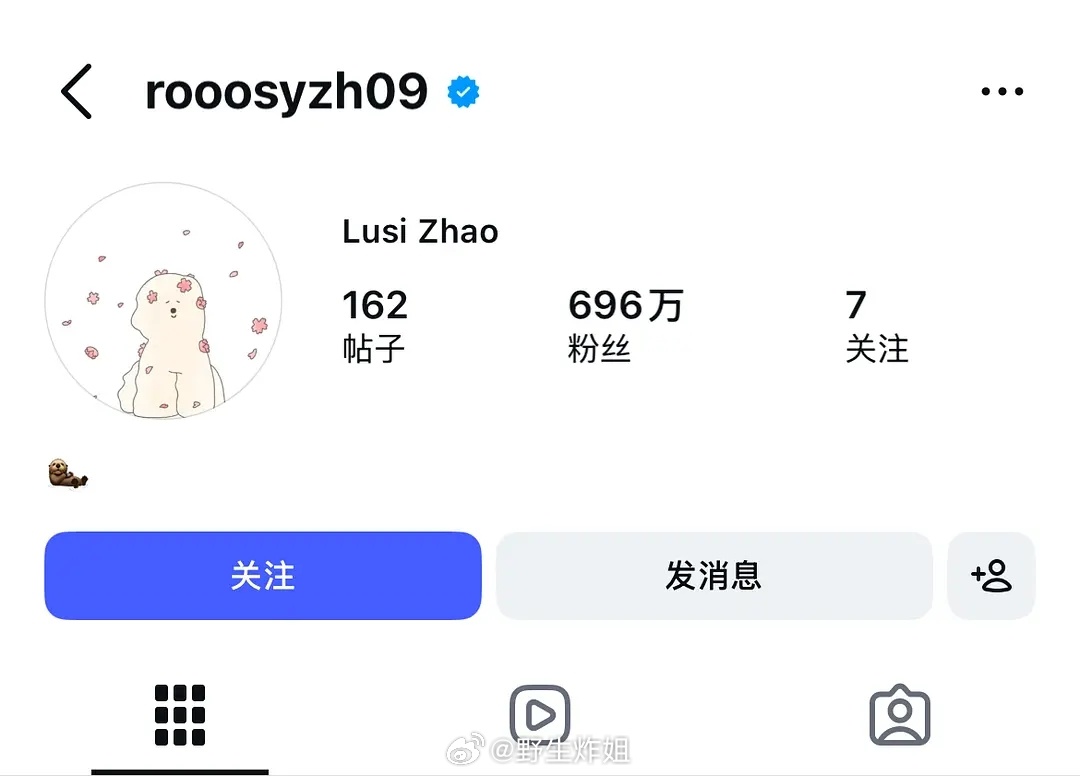 赵露思ins冲700万粉丝冲了半个多月，怎么还掉了2万粉丝