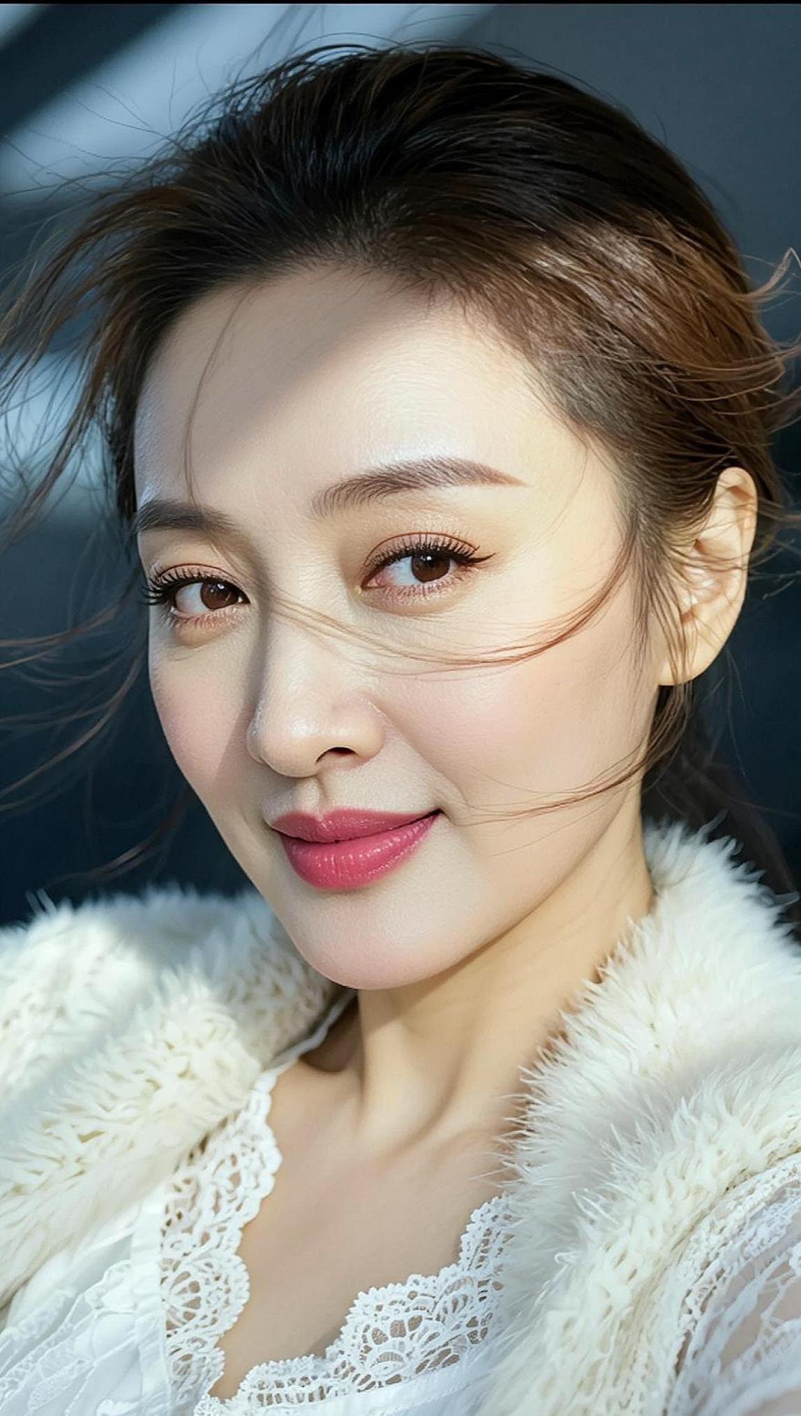 AI柔颜自拍 抖音ai创作 AI扩图 形象照 清纯甜美女孩