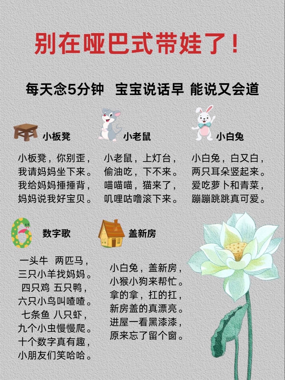 妈妈们不要在哑巴式育儿了。0～3岁是宝宝语言发育的黄金期，每天坚持给宝...